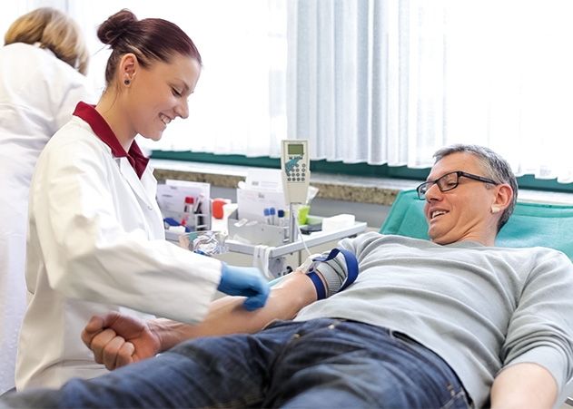 In der Hauptfiliale der Sparkasse Jena-Saale-Holzland kann wieder Blut gespendet werden.