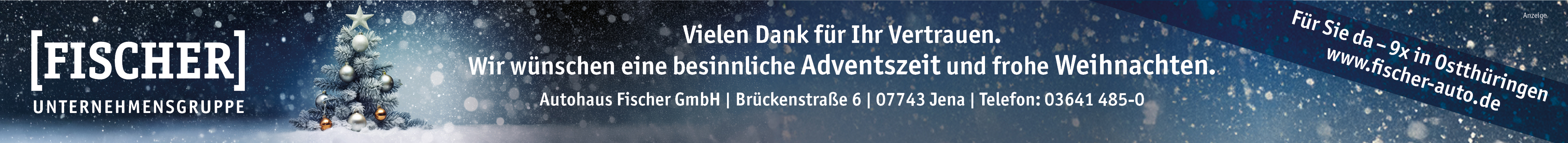 Autohaus Fischer - Weihnachtsgrüße