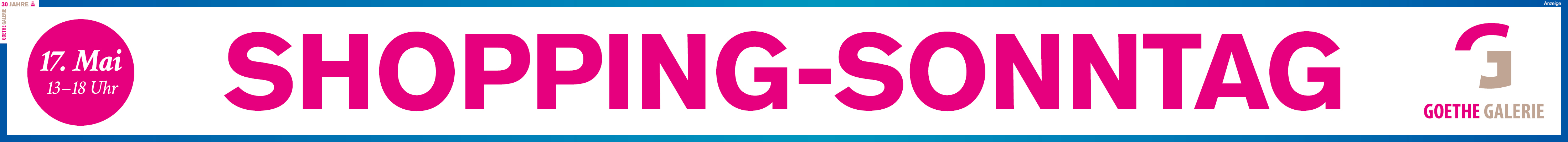 Goethe Galerie Jena - Verkaufsoffener Sonntag