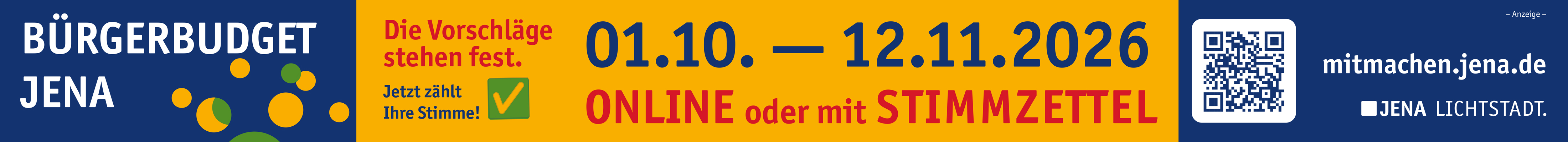 Stadt Jena - Bürgerbudget 2026