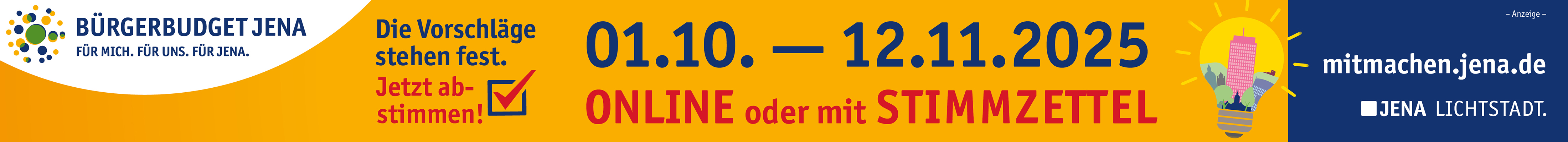Stadt Jena - Bürgerbudget 2025