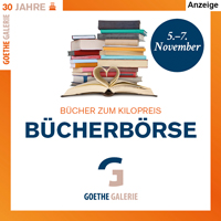 Goethe Galerie Jena - Bücherbörse November 2026