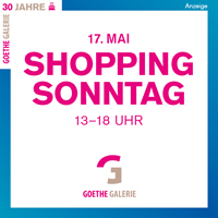 Goethe Galerie Jena - Verkaufsoffener Sonntag