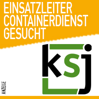 KSJ - Einsatzleiter Containerdienst gesucht