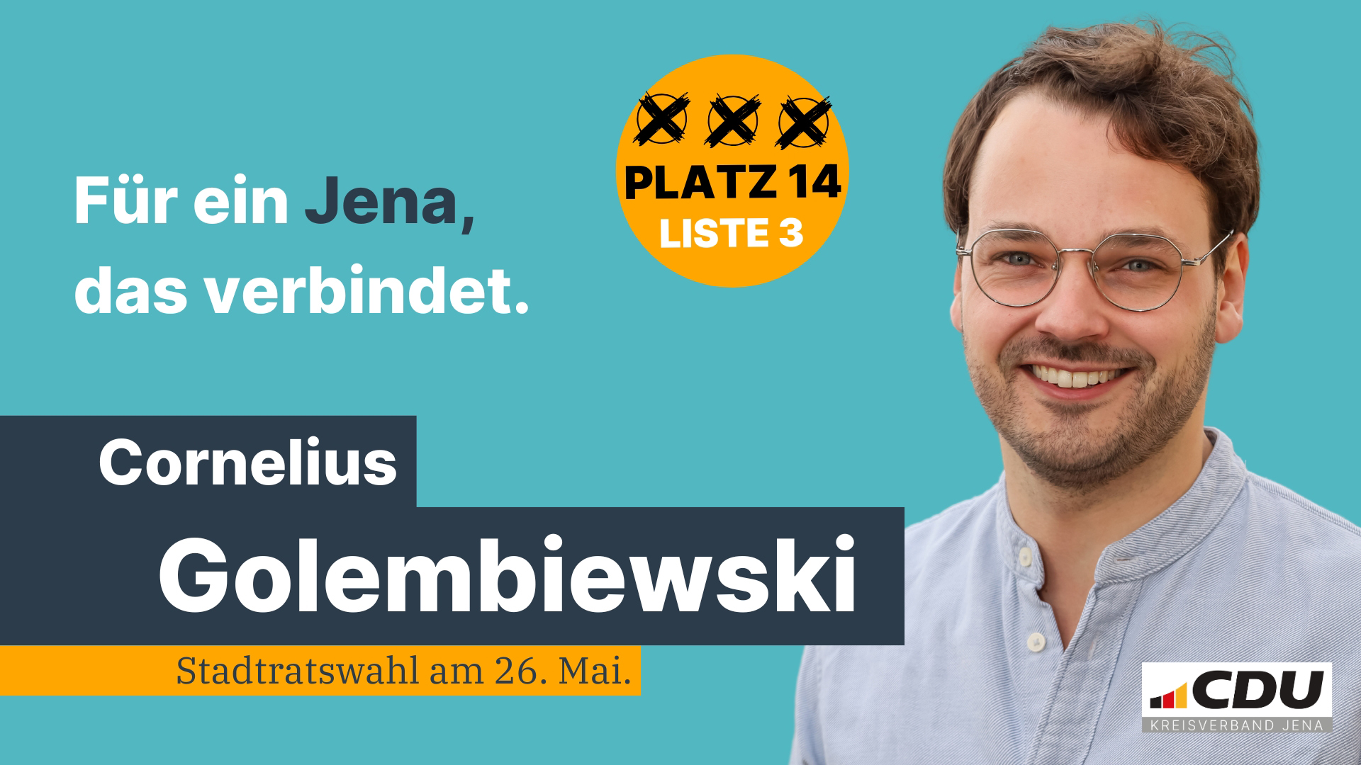 CDU Jena_Wahlwerbung_Golembiewski