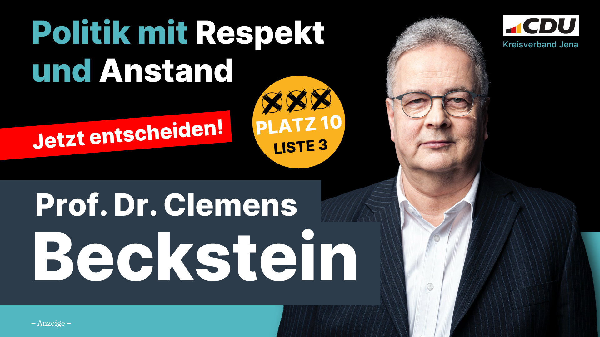 CDU Jena_Wahlwerbung_Beckstein