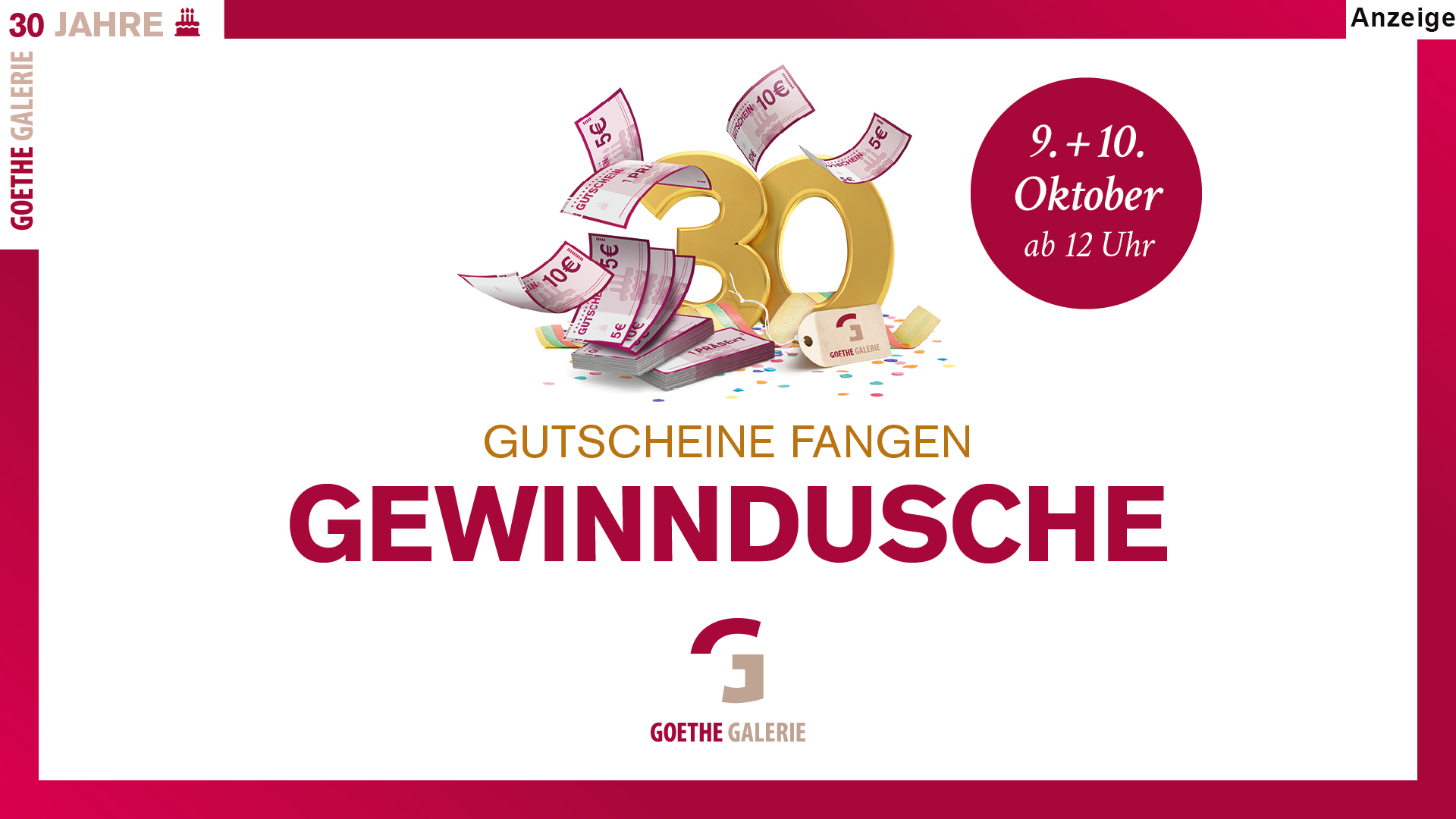 Goethe Galerie Jena - Gewinndusche