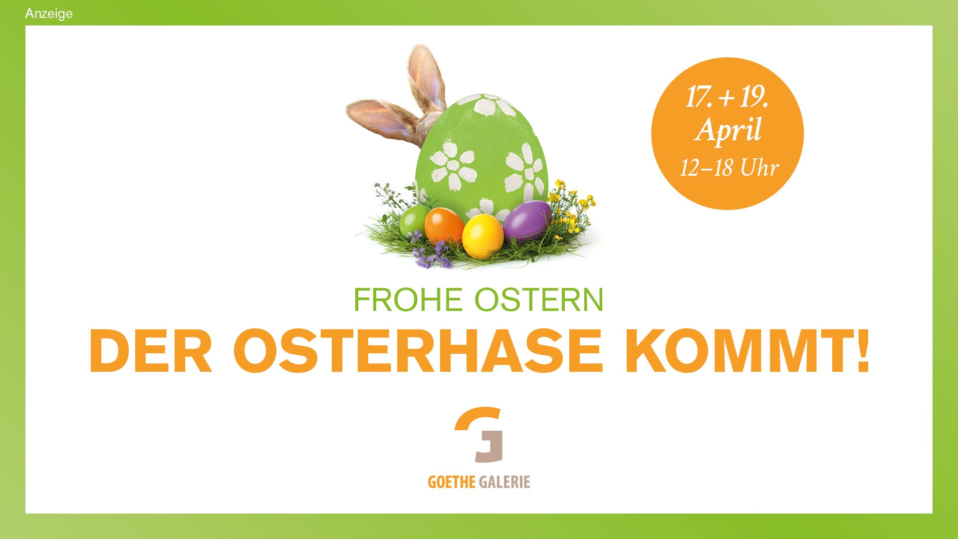 Goethe Galerie Jena - Osterhase kommt
