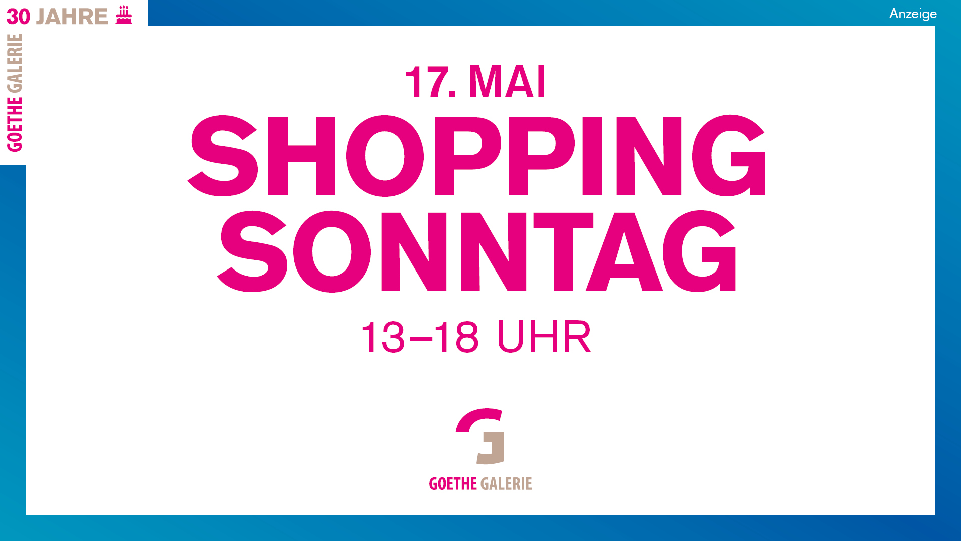 Goethe Galerie Jena - Verkaufsoffener Sonntag