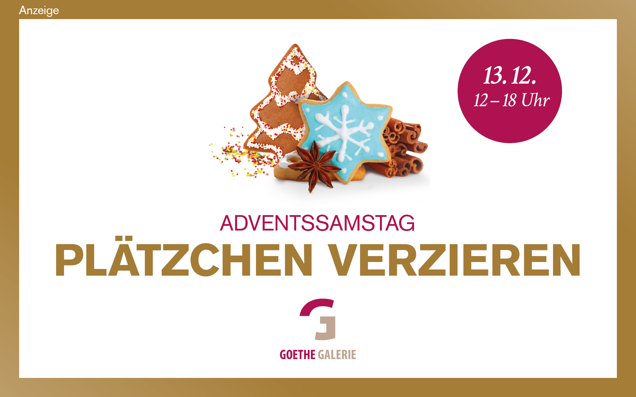 Goethe Galerie Jena  - Weihnachtsbäckerei