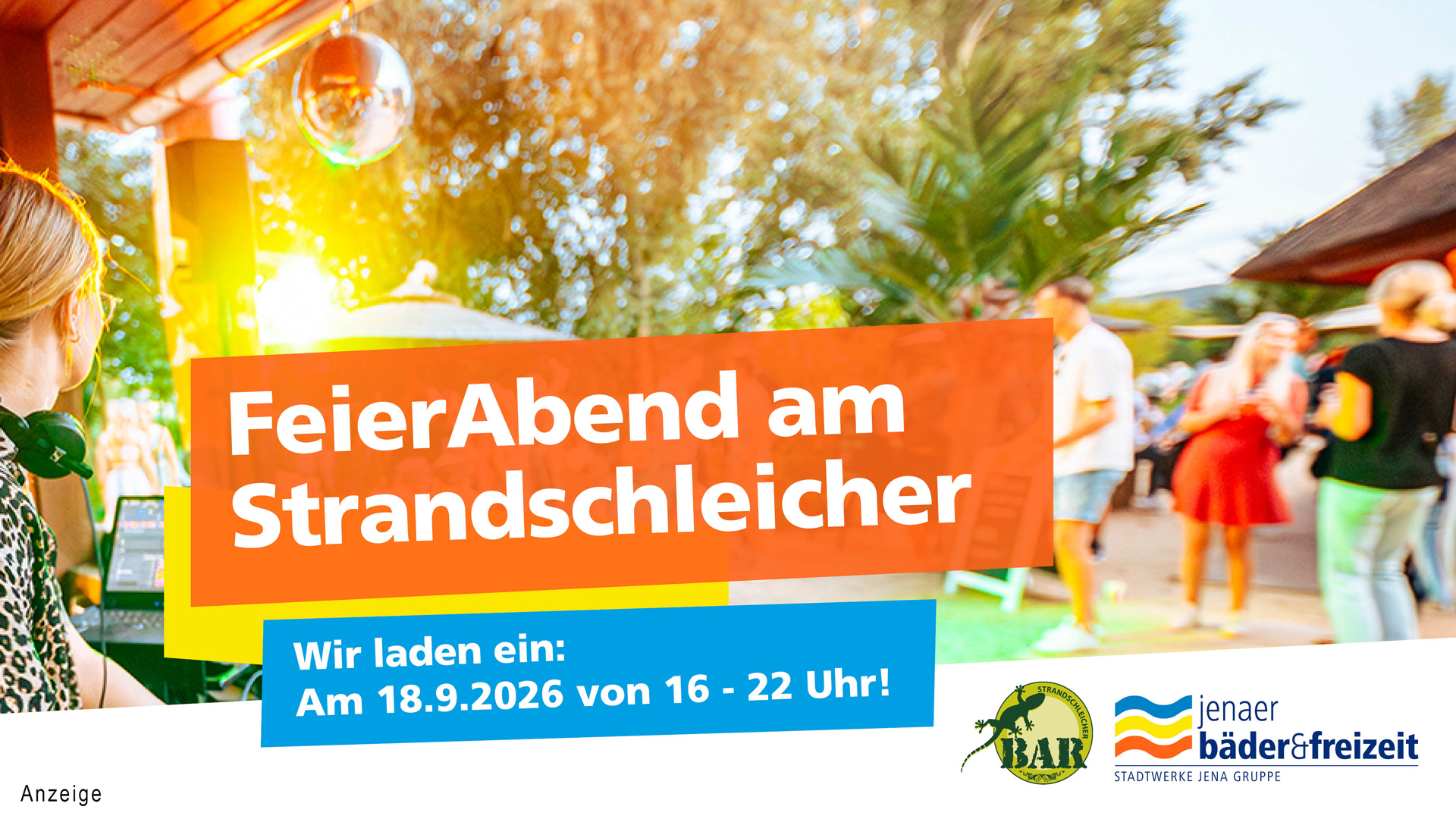 Jenaer Bäder - FeierAbend am Strandschleicher 2026