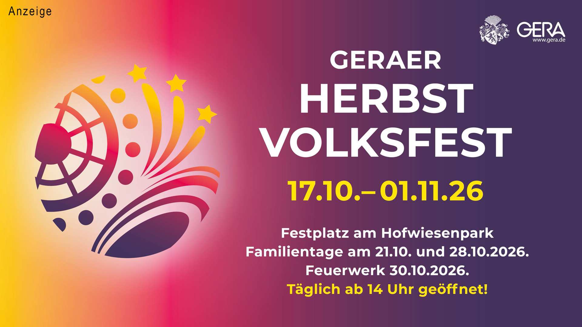 Stadt Gera - Herbstvolksfest