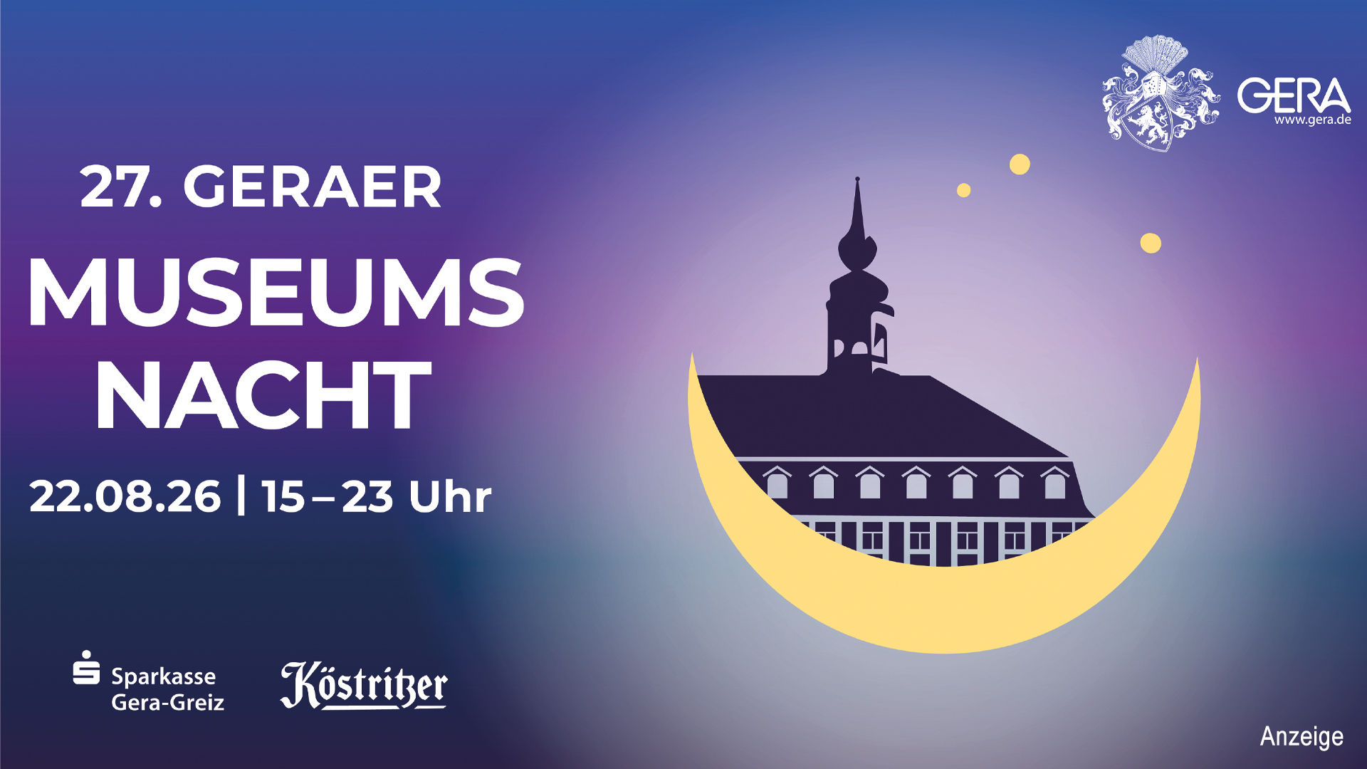 Stadt Gera - Museumsnacht 2026