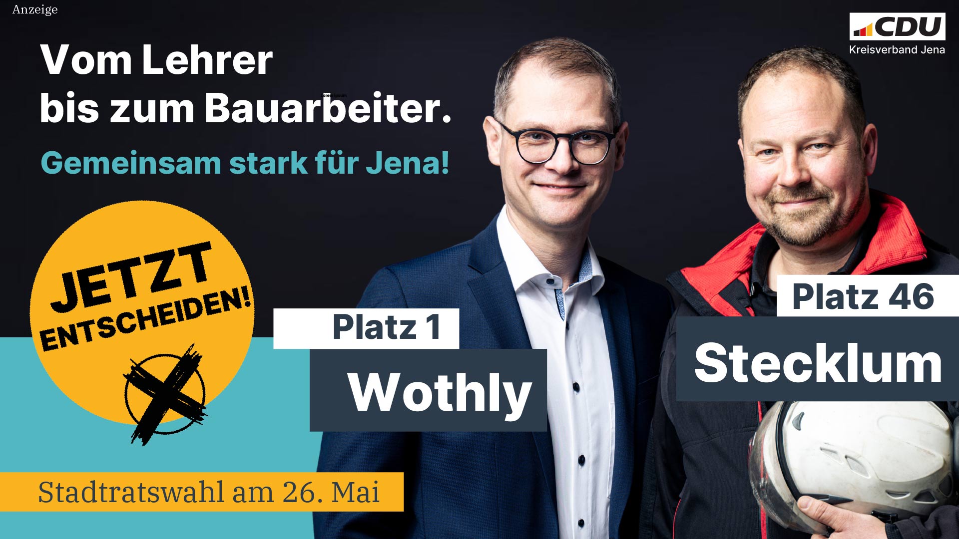 CDU Jena_Wahlwerbung_Wothly_Stecklum