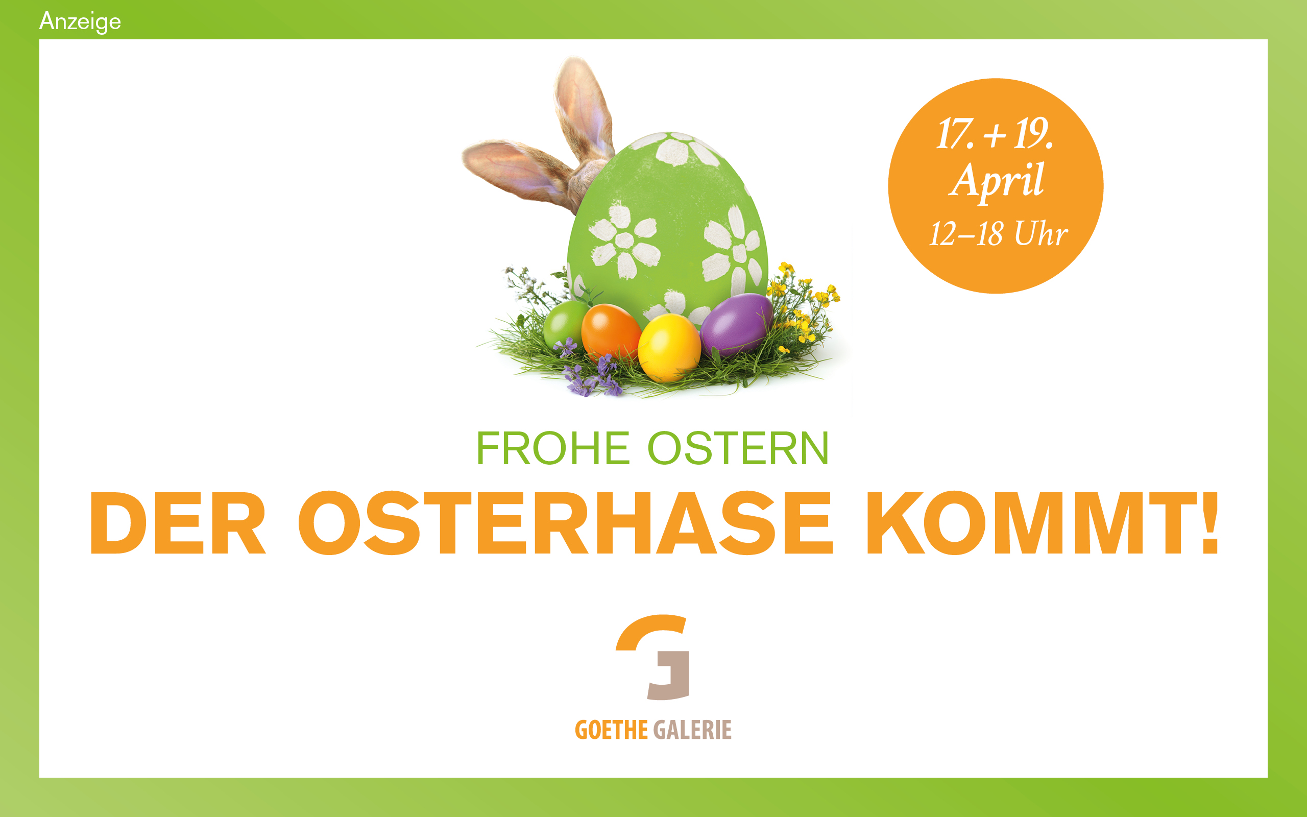 Goethe Galerie Jena - Osterhase kommt