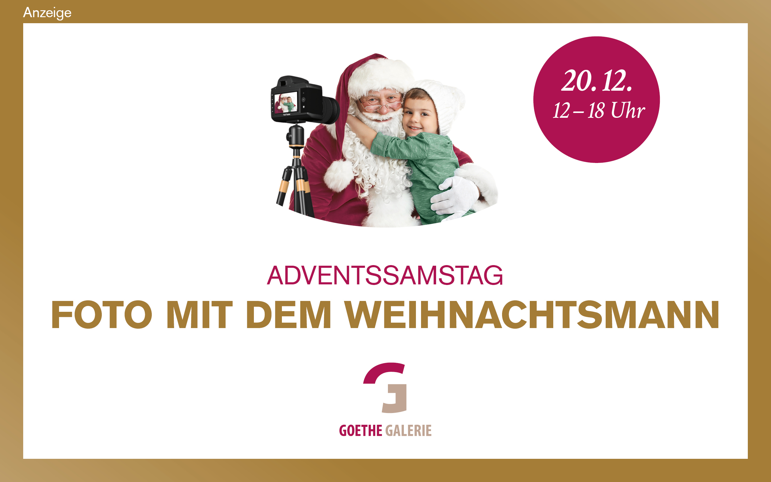 Goethe Galerie Jena  - Foto Weihnachtsmann