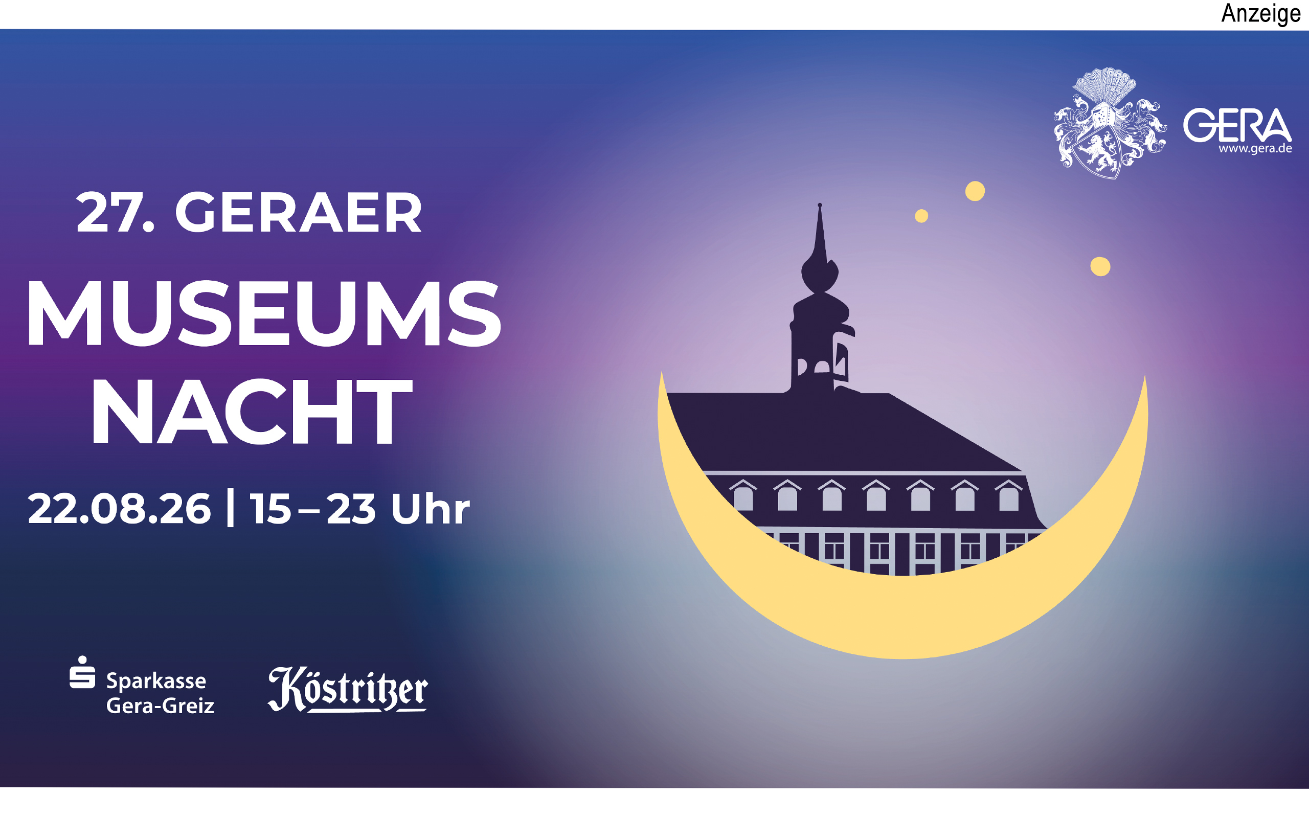Stadt Gera - Museumsnacht 2026