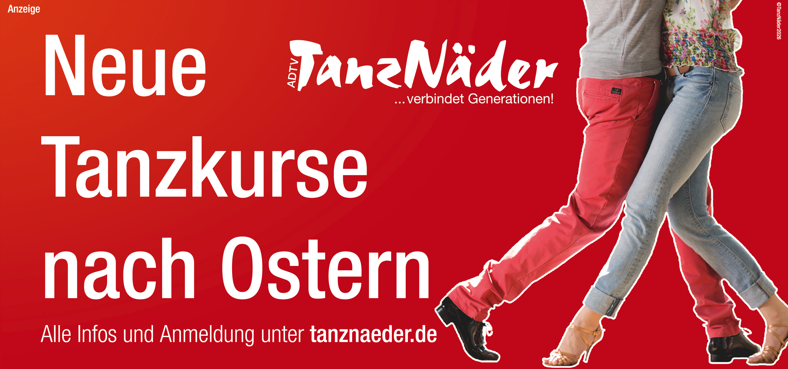 Tanzschule Näder - Neue Tanzkurse nach Ostern