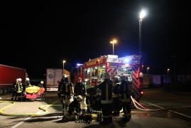 A4 Jena Sattelzug Geht In Flammen Auf 04