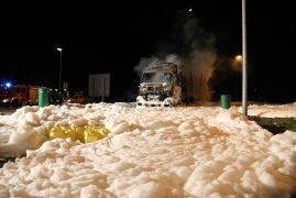 A4 Jena Sattelzug Geht In Flammen Auf 09