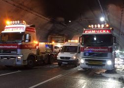 Jagdbergtunnel Jena Lkw Brennt 0007