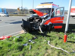 Unfall Rettungswagen In Jena 003