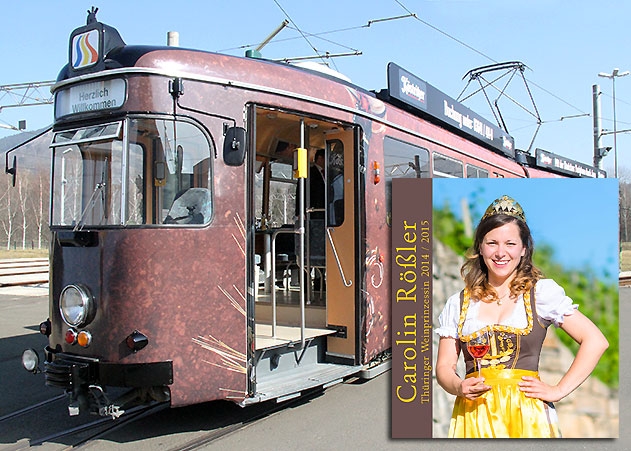 Mit der Thüringer Weinprinzessin Carolin Rößler zur Genusstour quer durch Jena.