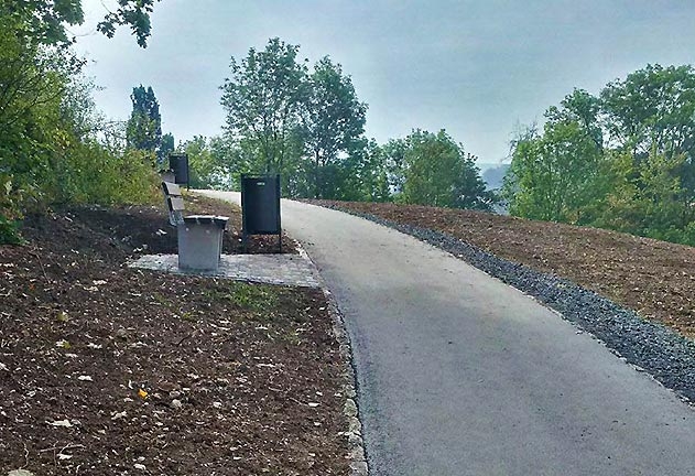 Der Rundweg am Friedensberg wurde komplett neu gestaltet.