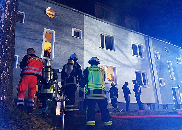 Feuerwehreinsatz im Jenaer Eichendorffweg.