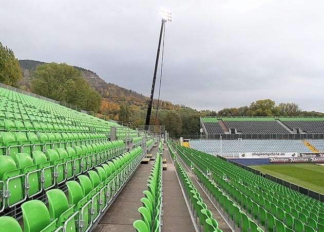 FCC-Fans können wieder Flutlicht-Atmosphäre im Ernst-Abbe-Sportfeld erleben.