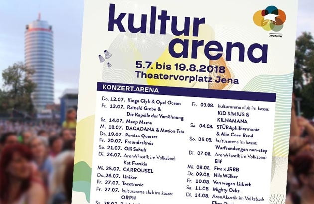 Das Warten hat nun ein Ende: Das Gesamtprogramm der KulturArena 2018 wurde bekannt gegeben. Damit beginnt auch der Ticketverkauf.