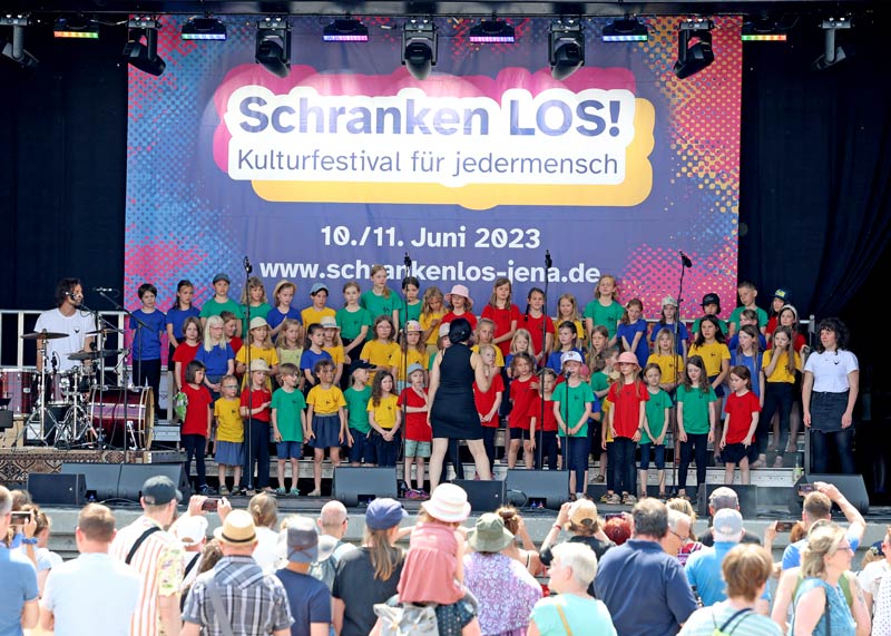 Singen macht glücklich: Mit-Mach-Konzert der Chöre der Kinder.Musikwerkstatt Jena.