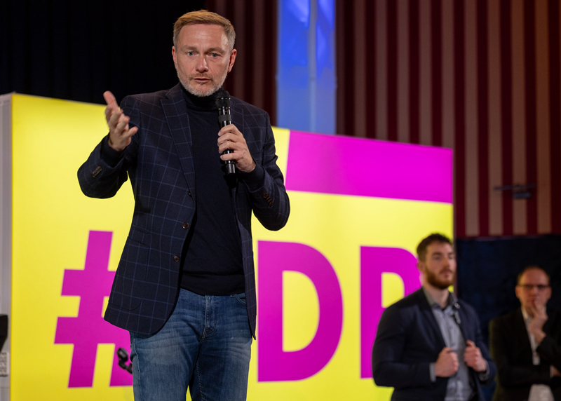 FDP-Parteichef Christian Lindner läutet den Wahlkampf in Jena höchstpersönlich ein.