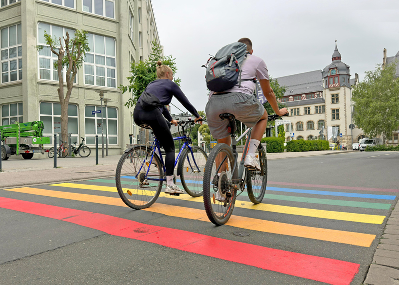 Radverkehr in Jena: Dauerzählstellen erfassen über 1,4 Millionen Fahrten im ersten Halbjahr 2025.