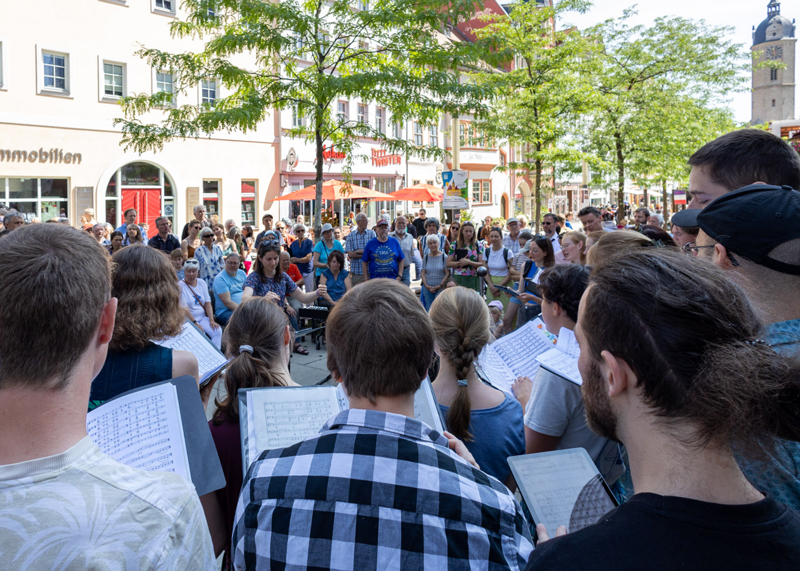 Am Samstagmittag wird die Johannisstraße in Jena wieder zur Bühne für ein musikalisches Statement.