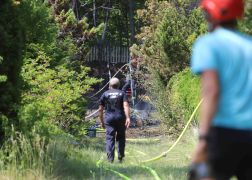 Brand In Jena Baum Knallt In Stromleitung Und Entfacht Feuer  000015