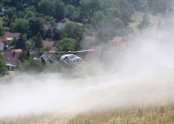 Brand In Jena Baum Knallt In Stromleitung Und Entfacht Feuer  00005