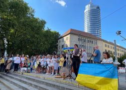 Ukrainer In Jena Feiern Unabhaengigkeitstag 00010