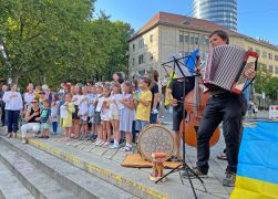Ukrainer In Jena Feiern Unabhaengigkeitstag 00012