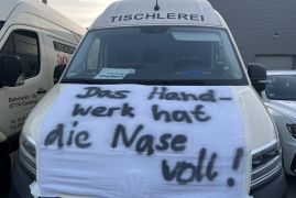 Handwerker Protest Autokorso Legt Jena Lahm 01