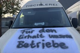 Handwerker Protest Autokorso Legt Jena Lahm 06