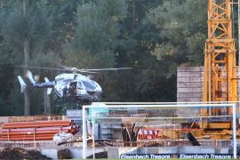Feuerwehr Und SEK Bei Uebungen Ueber Dem Stadion In Jena 01