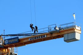 Feuerwehr Und SEK Bei Uebungen Ueber Dem Stadion In Jena 10