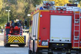 Feuerwehr Und SEK Bei Uebungen Ueber Dem Stadion In Jena 14