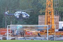 Feuerwehr Und SEK Bei Uebungen Ueber Dem Stadion In Jena 26