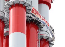 Klima Aktivisten Besetzen Kraftwerk Schornsteine In Jena 00