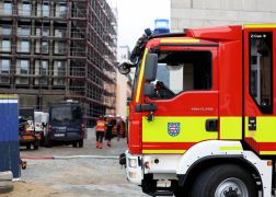 Feueralarm In Jena Rauchwolke Ueber Inselplatz Baustelle 06