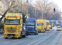 Protestwelle Geht Weiter Lastwagen Demo Zog Durch Jena 16