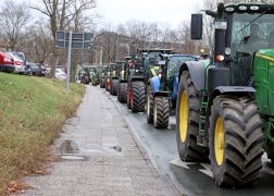 Traktor Korso Veraergerte Bauern Zogen Durch Jena 02