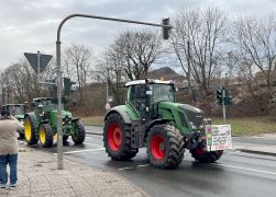 Traktor Korso Veraergerte Bauern Zogen Durch Jena 03